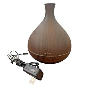 ANJOU Essential Oil Diffuser 500ml Cool Mist Humidifier With Timer & Mood Lights